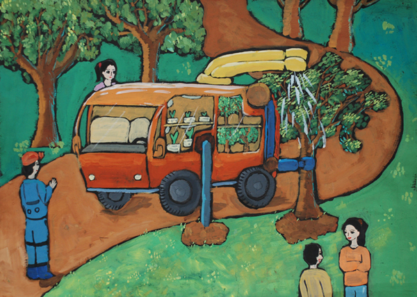 全自動(dòng)育苗、種植車